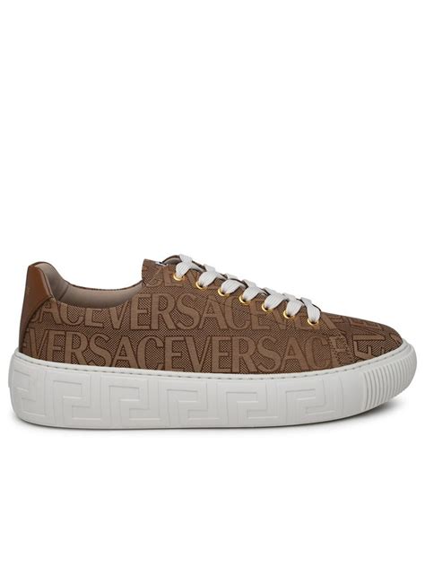 versace collection pinstripe sneaker|Versace shoes for women.